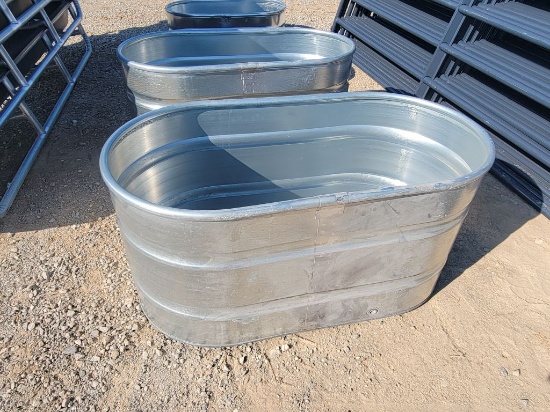 COUNTYLINE 4' L X 2' T X 2' W CATTLE GALV WATER TUB *UNUSED SCRATCH/DENT* S