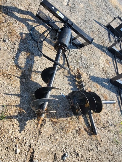 MOWER KING SKID STEER AUGER DRIVE AND 3 BITS (6", 12" AND 14") (LEAKS) *SEL