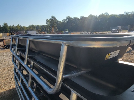 10' PLASTIC FEED BUNK WITH GALV LEGS *UNUSED SCRATCH/DENT* SELLS ABSOLUTE