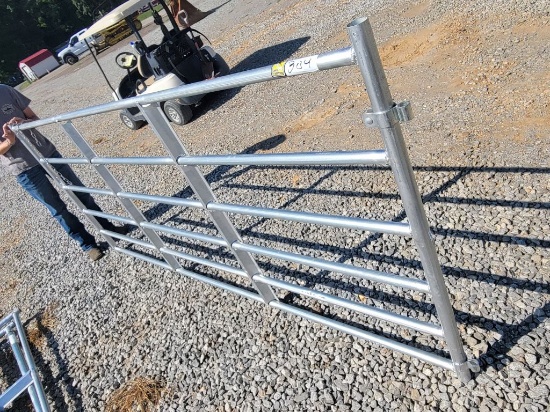 NEW GALV 10' 6 BAR GATE W/ HARDWARE *SELLS ABSOLUTE