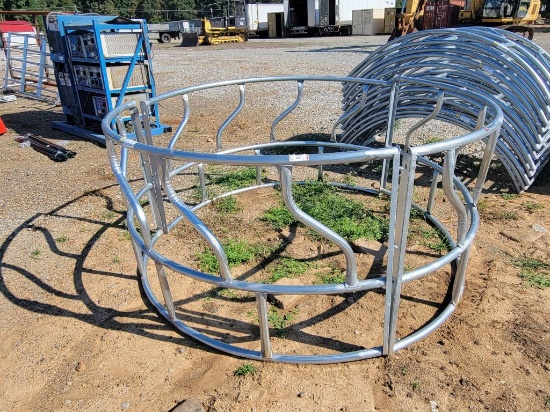 UNUSED GALV S-BAR 3PC HAY RING W/ BOLTS *SELLS ABSOLUTE