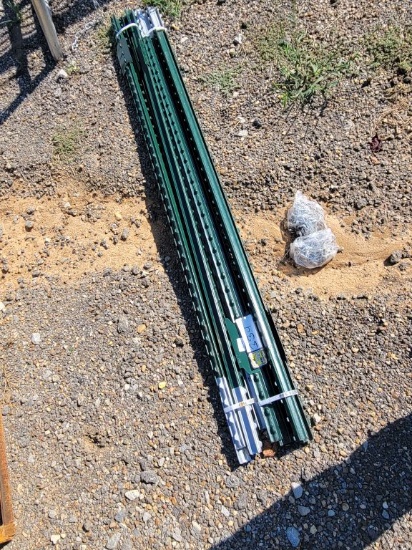 NEW T-POST W/CLIPS 6' X 1.33 LBS/FT (10) *SELLS ABSOLUTE