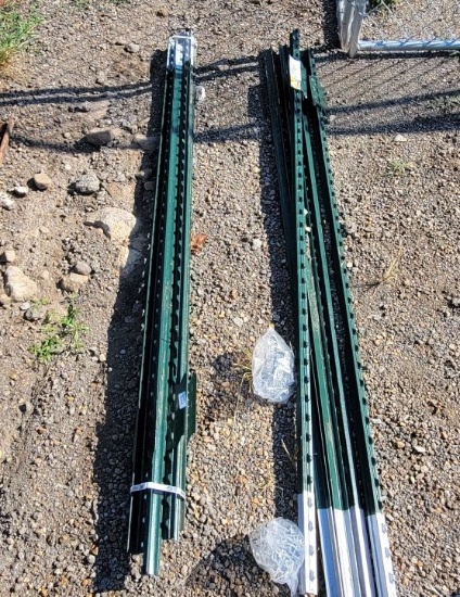 NEW T-POST W/CLIPS 6' X 1.33 LBS/FT (10) *SELLS ABSOLUTE