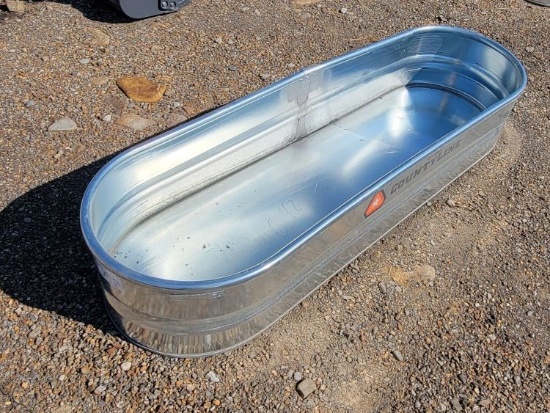 COUNTYLINE SHEEP/GOAT 6' L GALV WATER TUB 2' W X 1' T *UNUSED SCRATCH/DENT*