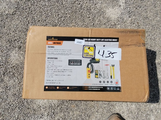 2026 LANDHONOR MODEL:LHR-PA600 1320 LBS HEAVY DUTY LIFT ELECTRIC HOIST, 110