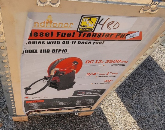 2026 LANDHONOR MODEL:LHR-DFP10 DIESEL FUEL TRANSFER PUMP, -COMES WITH 49-FT