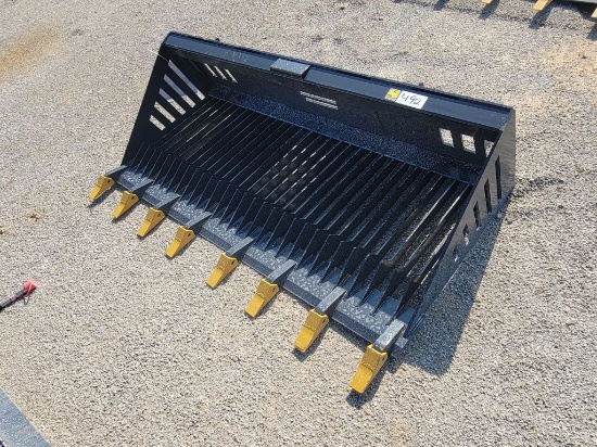 2026 LANDHONOR MODEL:RB-14-72W SKID STEER ROCK BUCKET, 72" W X 38" D X 20"