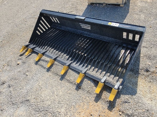 2026 LANDHONOR MODEL:RB-14-78W SKID STEER ROCK BUCKET, 78" W X 38" D X 20",