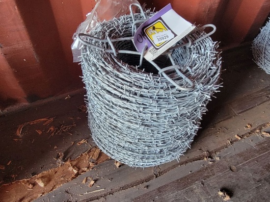 NEW OK BRAND BARBED WIRE - 1320FT ROLL - 4PT 15.5GA, HIGH TENSIL, CLASS 3