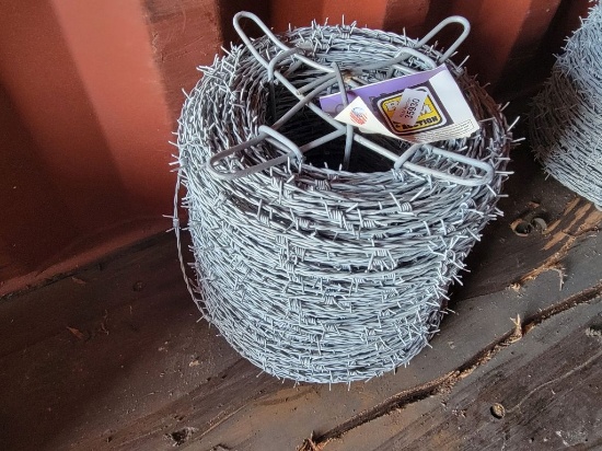 NEW OK BRAND BARBED WIRE - 1320FT ROLL - 4PT 15.5GA, HIGH TENSIL, CLASS 3