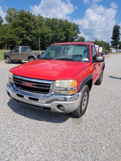2006 GMC SIERRA 1500 SINGLE CAB TRUCK , 4X4, 4.3L V6 ENGINE WITH AUTOMATIC