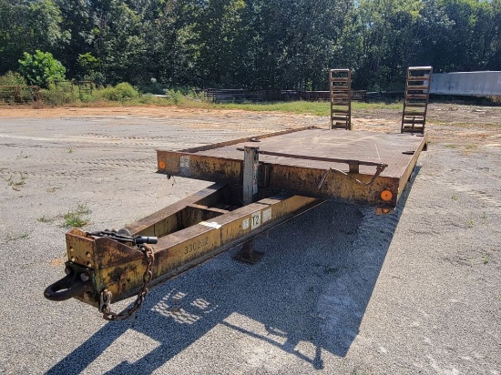 12 TON PINTLE HITCH TRAILER 20' WITH 5' DOVETAIL 8' WIDE, 6' SPRING ASSIST