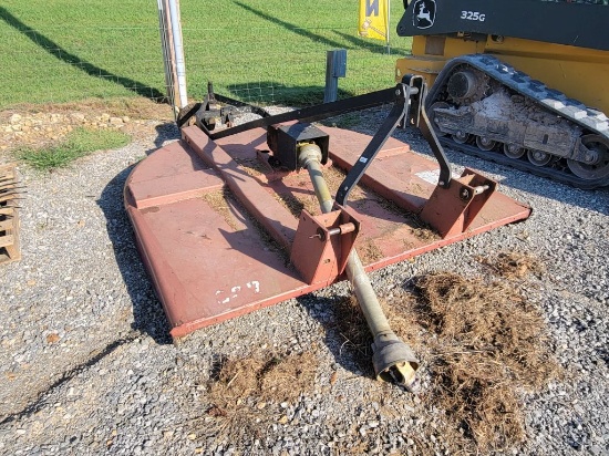 7' BUSH HOG BRAND ROTARY CUTTER, 3PH, PTO SHAFT ON IT