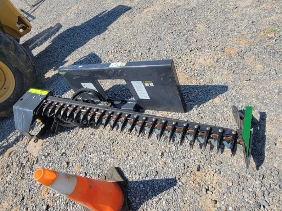 7' QUICK ATTACH SICKLE BAR MOWER, HAS POWER CONTROL CORD IN THE OFFICE