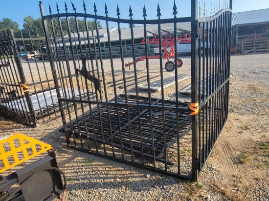 2026 FUTURE MODEL:FT-14BL14FT. DEER BI-PARTING WROUGHT IRON GATE, , SN: E37