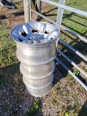 6x5.5 American Racing Rims Fits Chevy 16x8 (4)