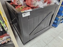 BLACK DISPLAY BIN (PLASTIC/RESIN TYPE) - 36 X 36 X 32 H *CONTENT NOT INCLUD