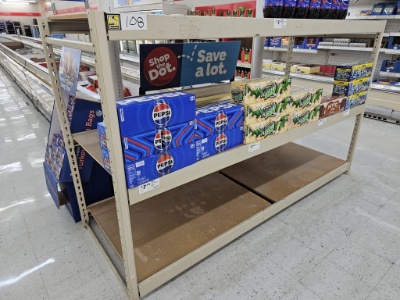 Display Rack - 3 Shelves - 8ft L X 58" W X 37" H *Content Not Included*
