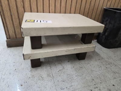 Small Metal Display Stands (2) 20" L X 14" W X 7" H