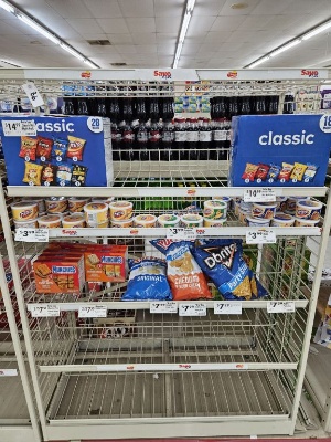 WIRE RACK - 5 LEVELS - 62X46X23 (LxWxH) *CONTENT NOT INCLUDED*
