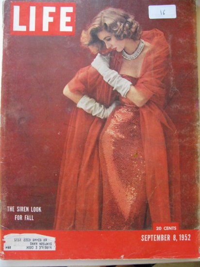 Vintage Life Magazine:  September 8, 1952