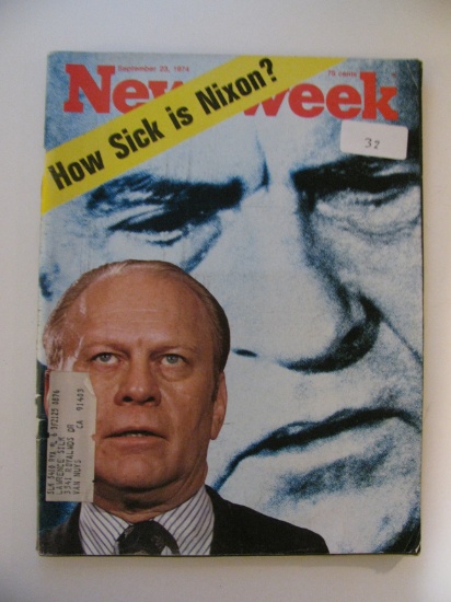 Vintage Newsweek Magazine: September 23, 1974