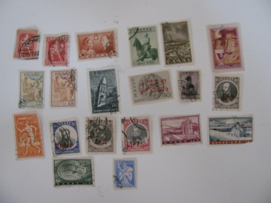 Vintage stamp set: Greece