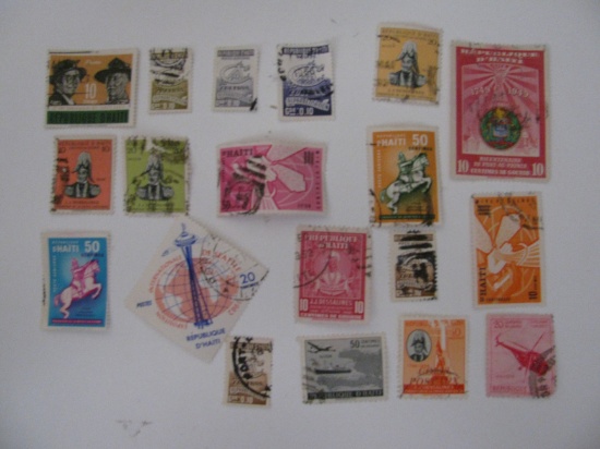 Vintage stamp set:  Haiti