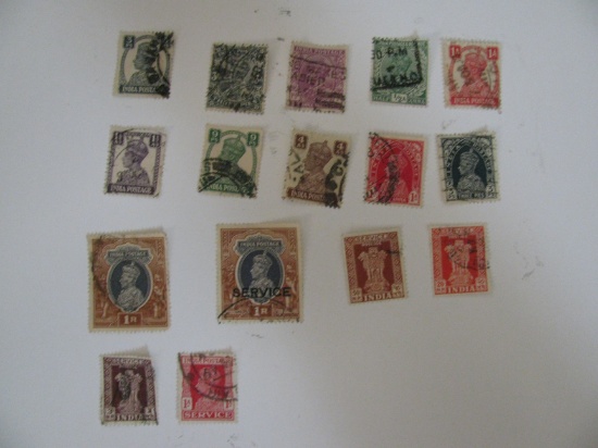 Vintage stamp set: British India