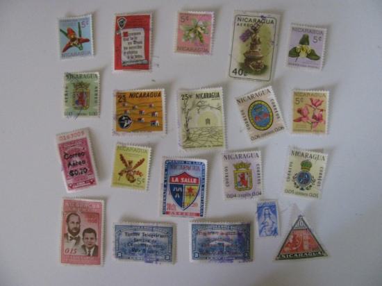 Vintage stamp set: Nicaragua