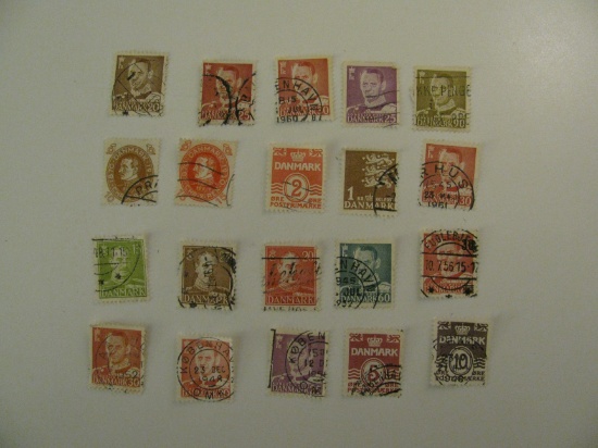 Vintage stamp set: Denmark