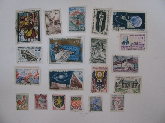 Vintage stamp set: France