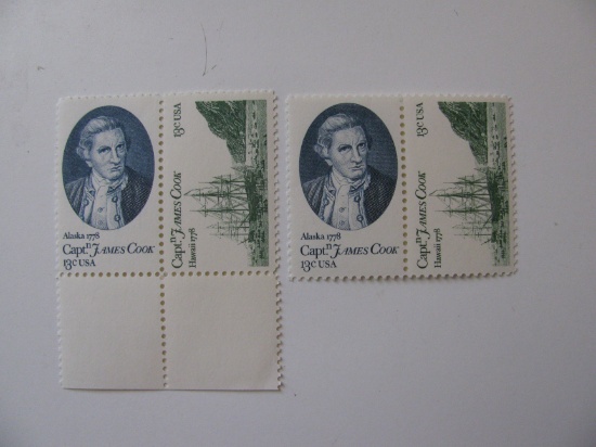 Four Vintage Unused Mint U.S. Stamps