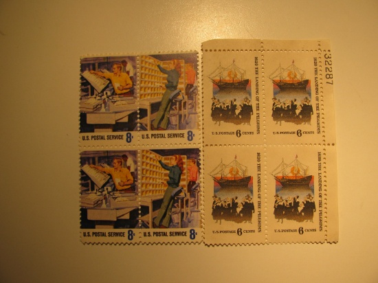 Six Vintage Unused Mint U.S. Stamps
