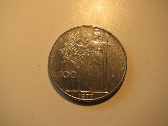 Foreign Coins: 1977 Italy 100 Lire