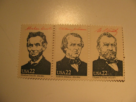 Three Vintage Unused Mint U.S. Stamps