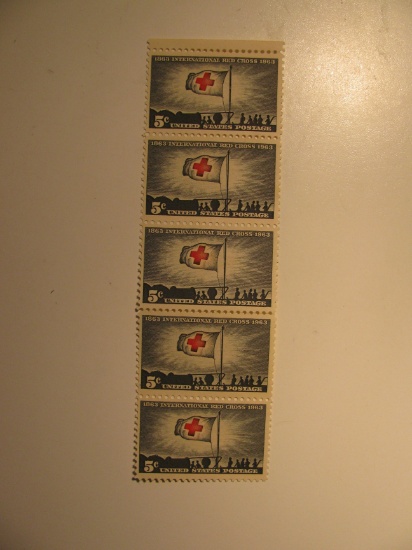 Five Vintage Unused Mint U.S. Stamps