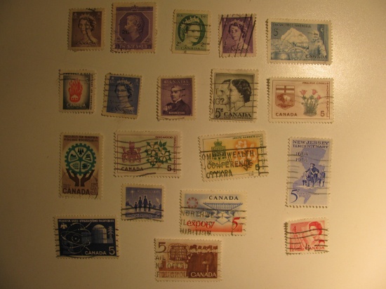 Vintage stamp set: Canada