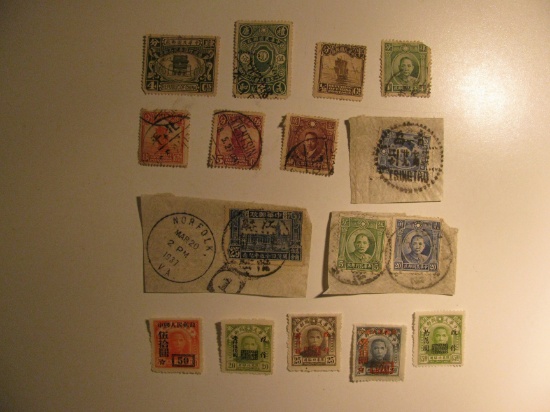 Vintage stamp set: China