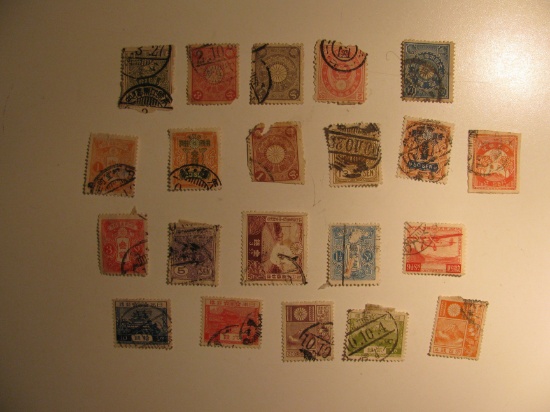Vintage stamp set: Japan