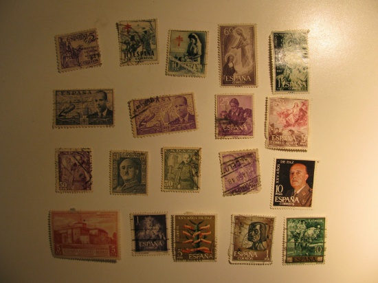 Vintage stamp set: Spain