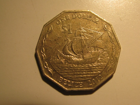 Foreign Coins: 2012 Belize $1