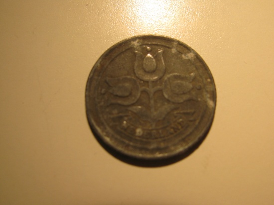 Foreign Coins: WWII 1942 Netherlands 10 Cents