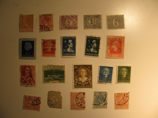 Vintage stamp set: Netherlands