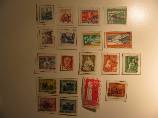 Vintage stamp set: East Germany