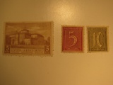 Three Vintage Unused Spain & Germany Stamps