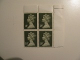 4 Vintage Unused Great Britain (Young Queen Elizabeth) Stamp