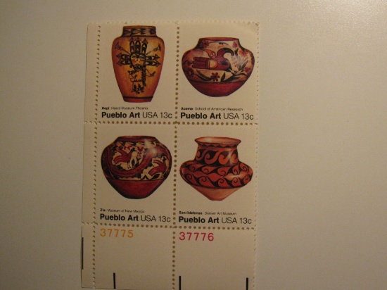 4 Vintage Unused Mint U.S. Stamps