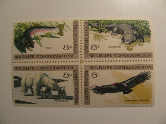 4 Vintage Unused Mint U.S. Stamps