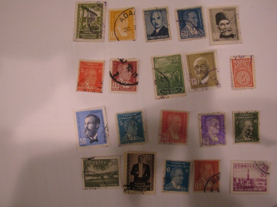 Vintage stamp set: Turkey